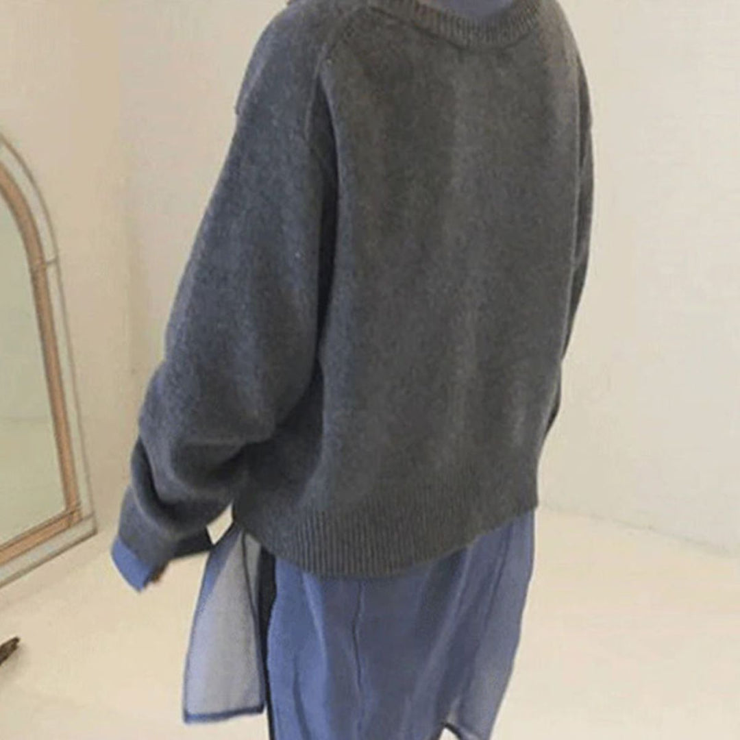 Cardigan Asymétrique à Boutons Femme