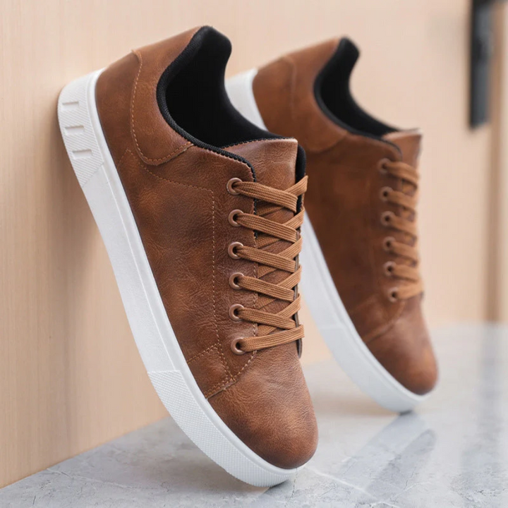 Baskets En Cuir Classiques Homme