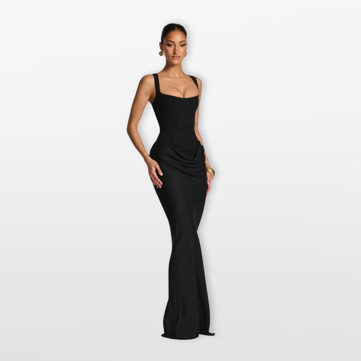 Robe Longue Moulante Dos Lacé Femme