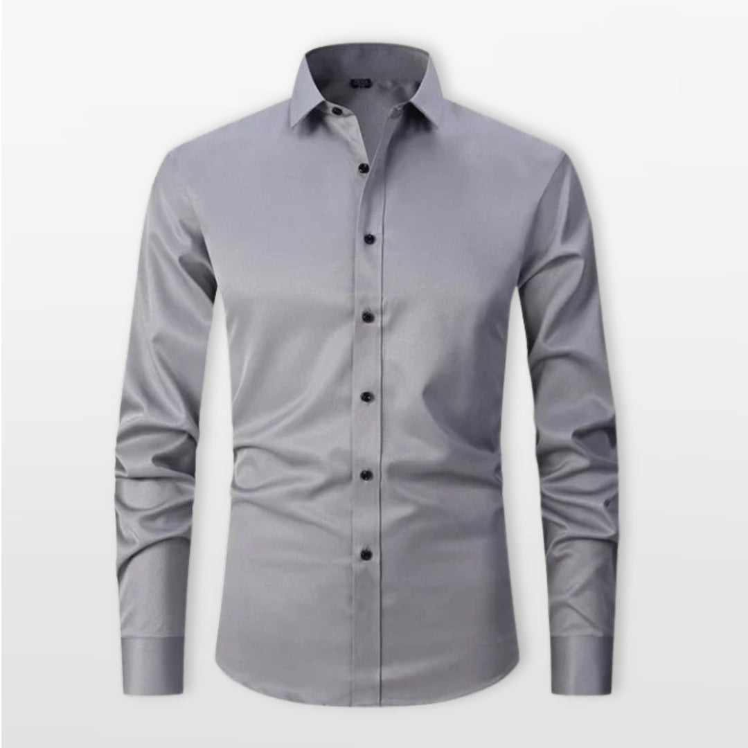 Chemise Ajustée Boutonnée Élégante Homme