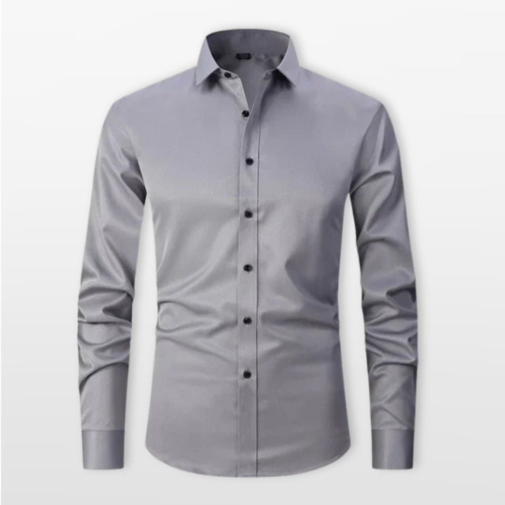 Chemise Ajustée Boutonnée Élégante Homme