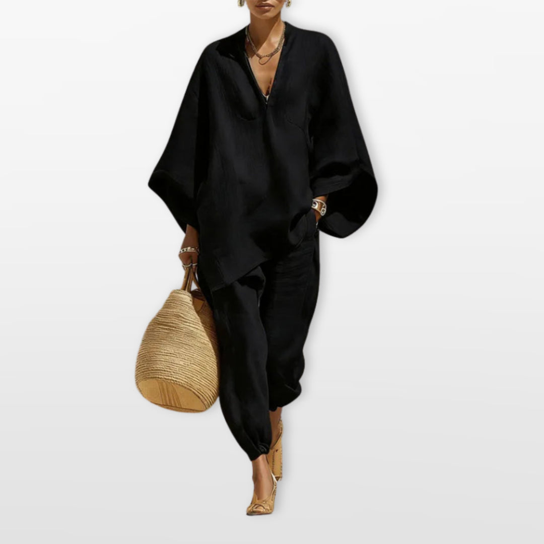 Ensemble Ample Tunique Fluide Femme