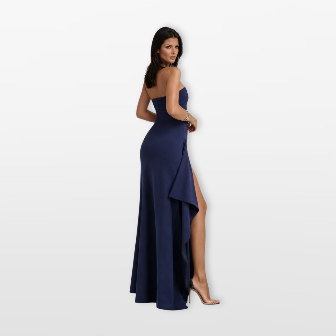 Robe Longue Fendue Bustier Femme