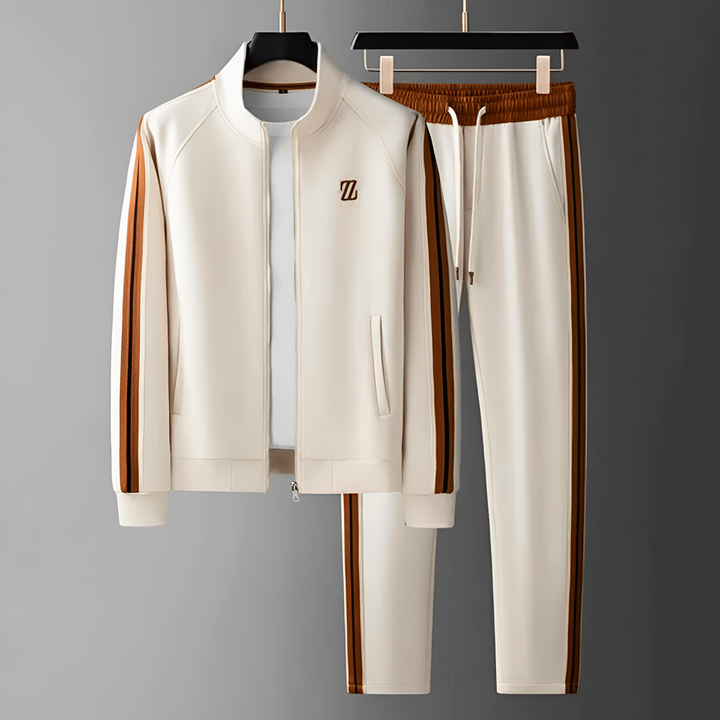 Ensemble Jogging 2 Pièces à Bandes Homme