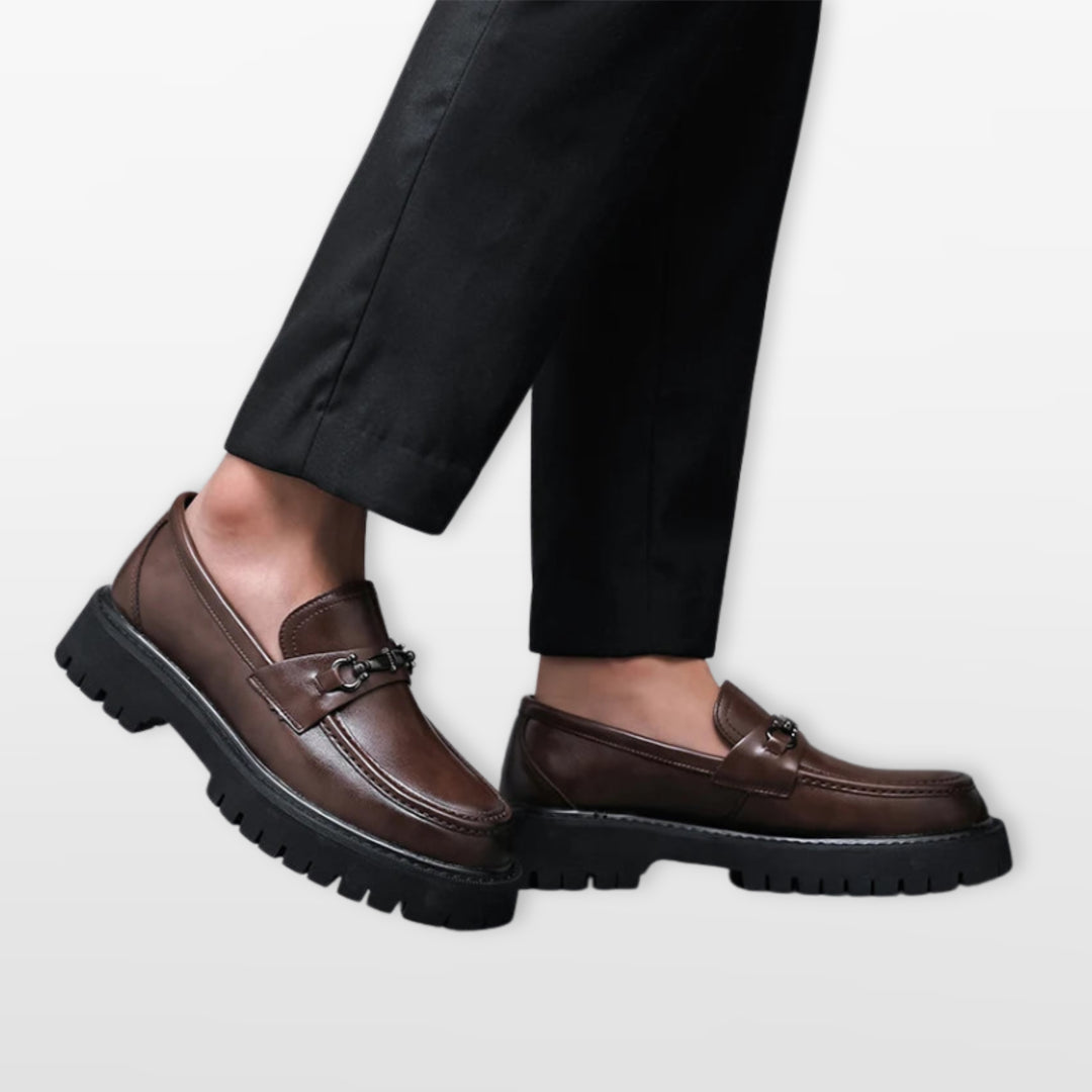 Mocassins Épais Élégants Sans Lacets Homme
