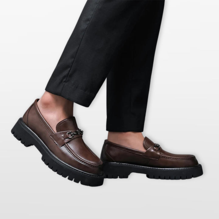 Mocassins Épais Élégants Sans Lacets Homme