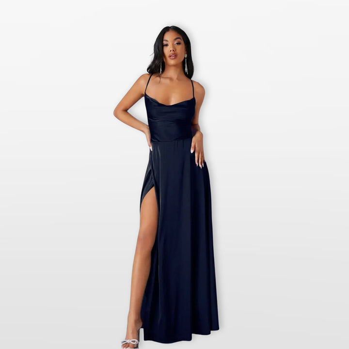 Robe Longue Fendue Élégante Femme