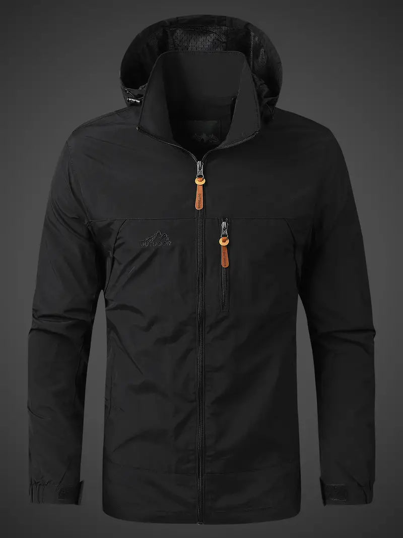 Veste Zippée à Capuche et Poche Poitrine Homme
