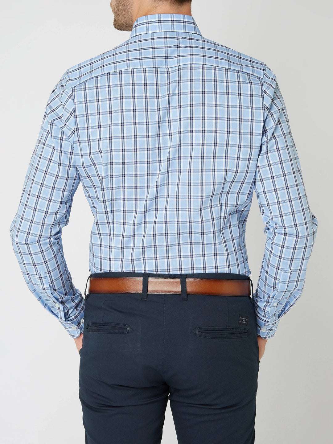 Chemise à Carreaux Manches Longues Homme