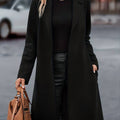 Blazer Long À Revers Femme