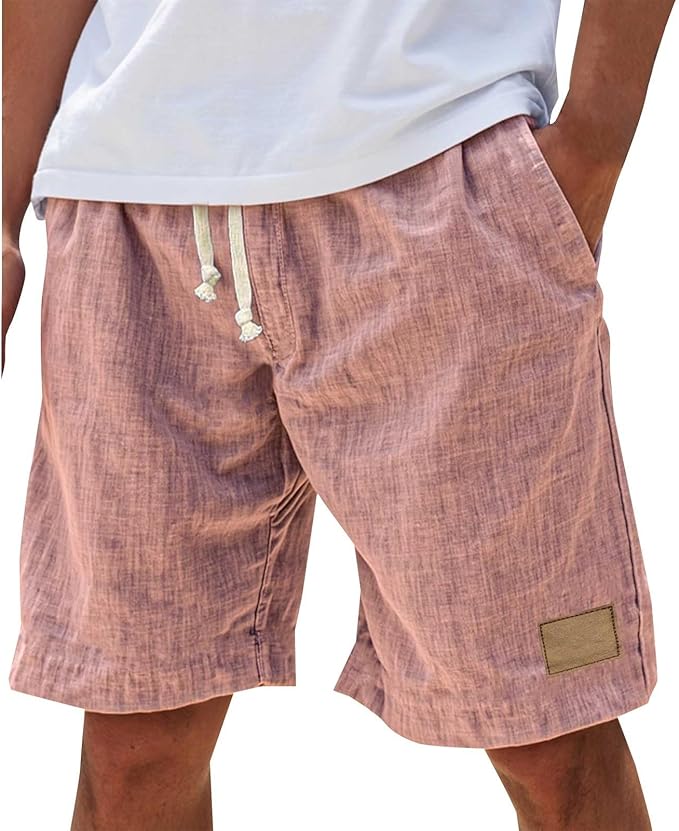 Short En Lin Décontracté Homme
