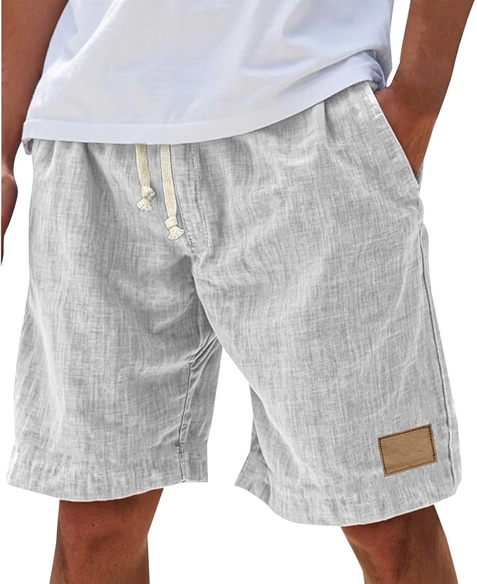 Short En Lin Décontracté Homme