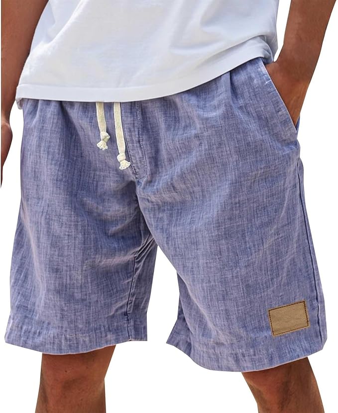 Short En Lin Décontracté Homme