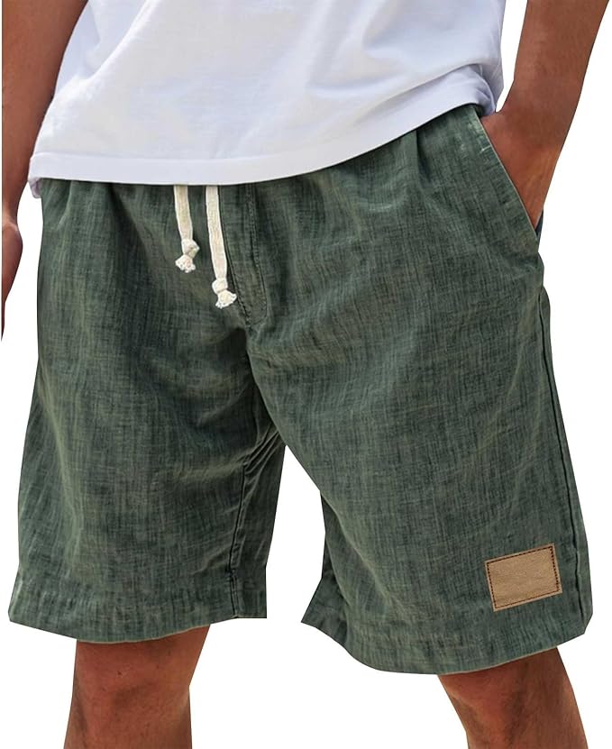 Short En Lin Décontracté Homme