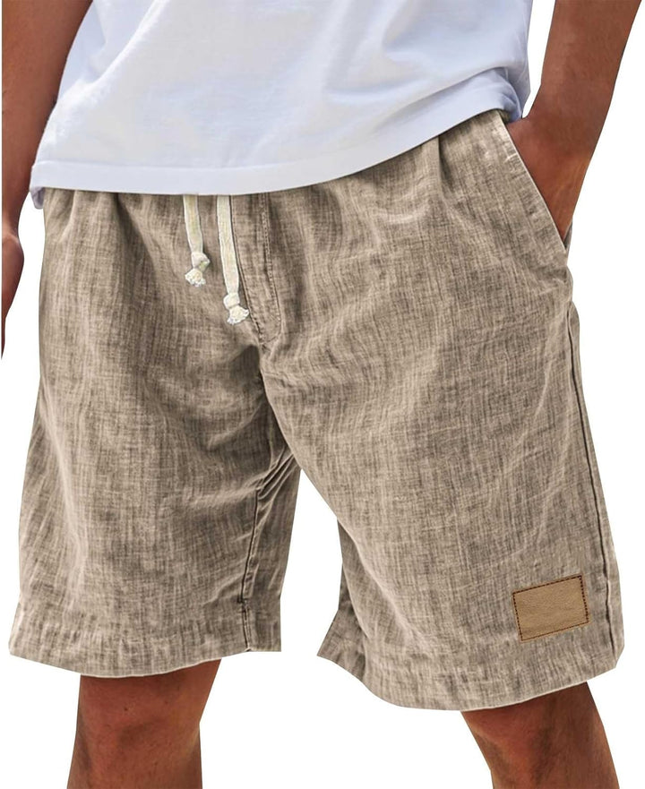 Short En Lin Décontracté Homme