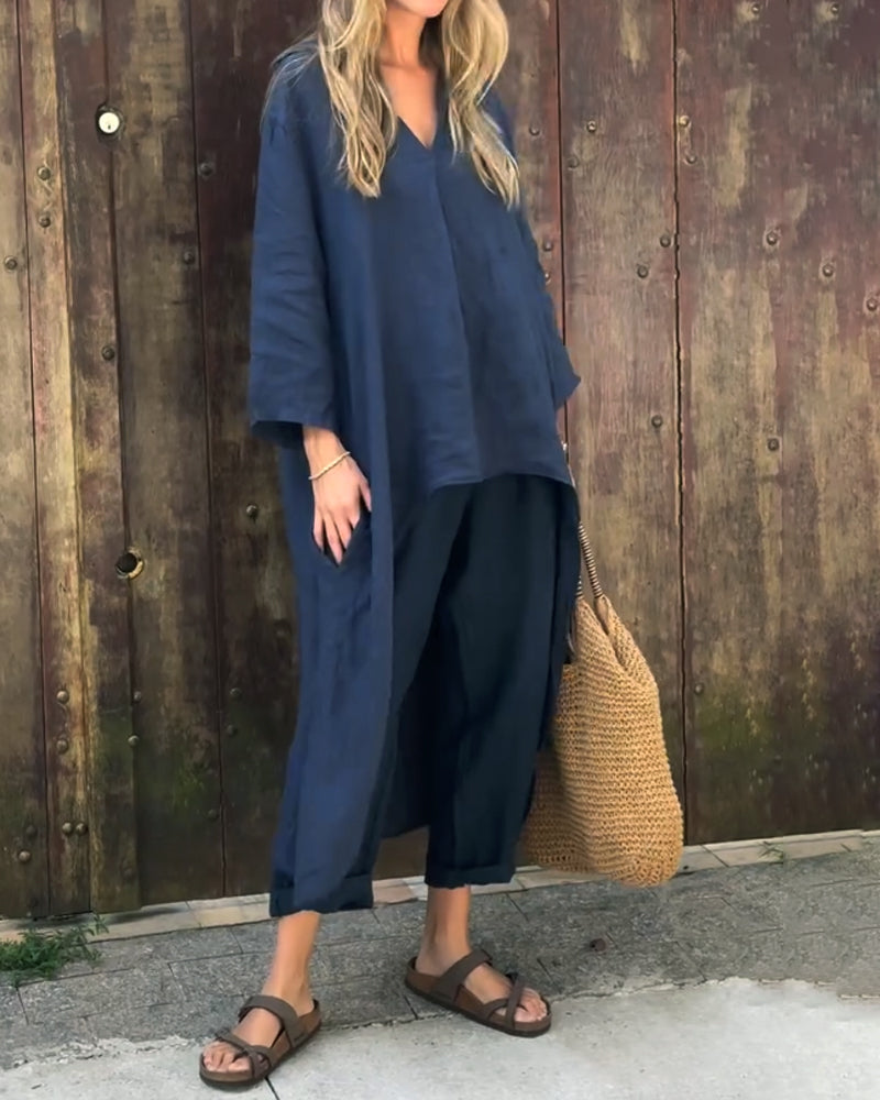 Ensemble Haut Ample et Pantalon Femme
