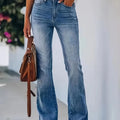 Women's High-Waisted Flared Jeans