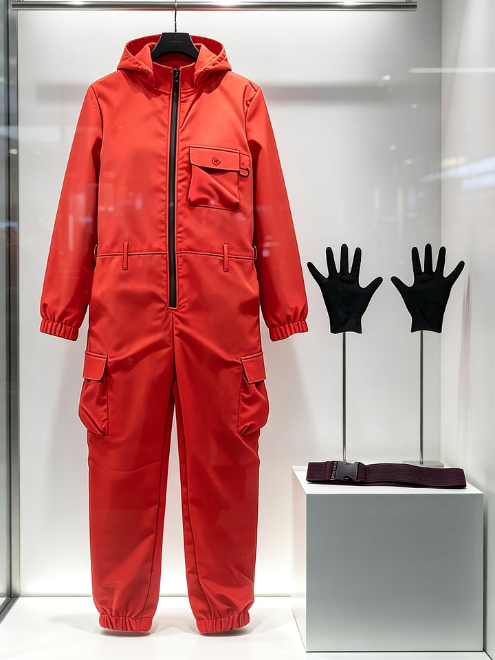 Combinaison Halloween Braquage à Capuche Unisexe