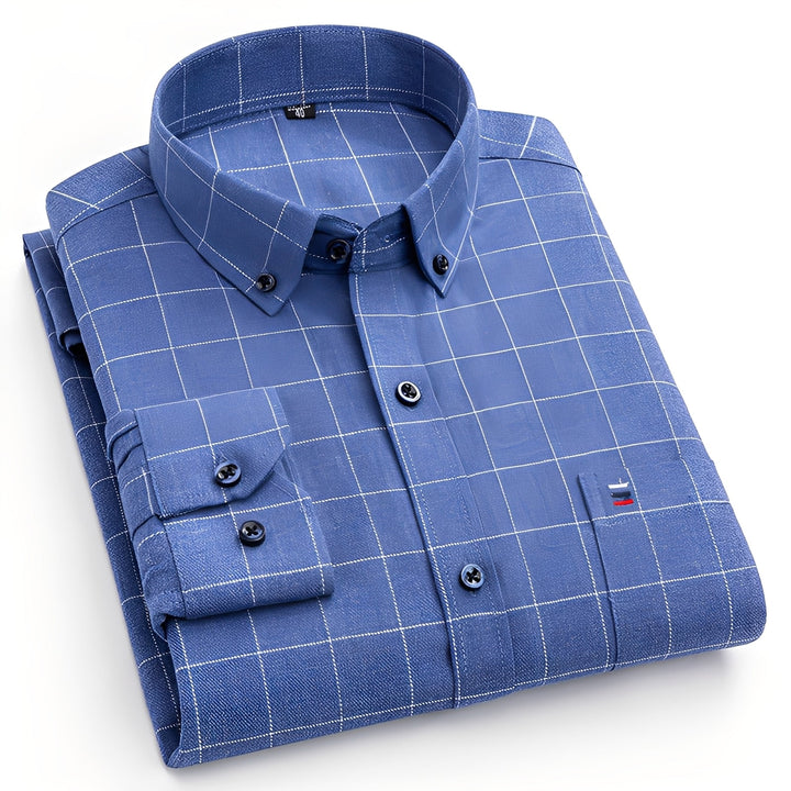Chemise À Carreaux Classique Homme