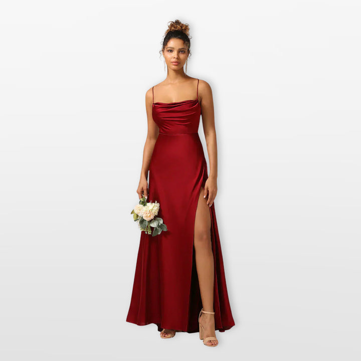 Robe Longue Fendue Élégante Femme