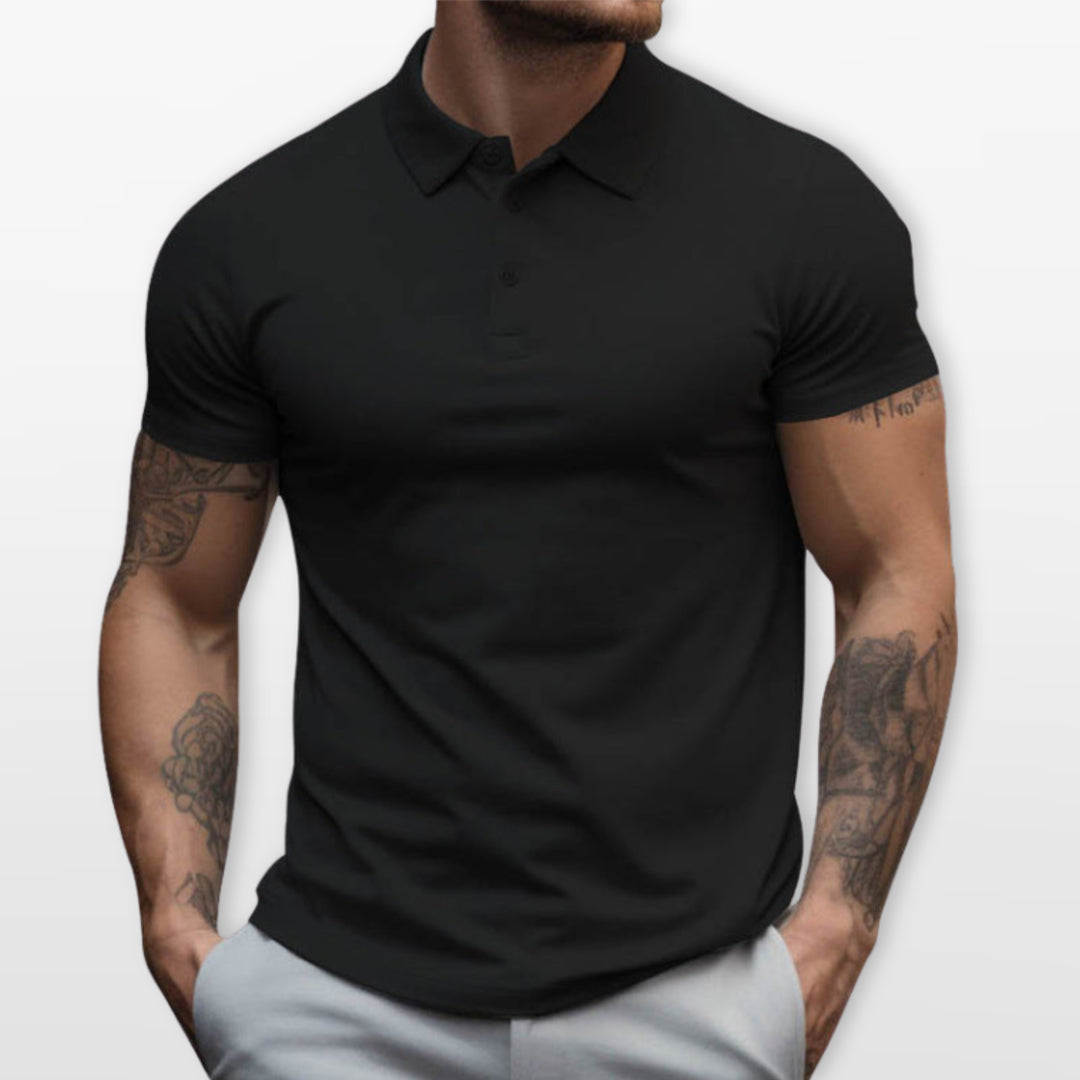 Polo Ajusté Manches Courtes Homme