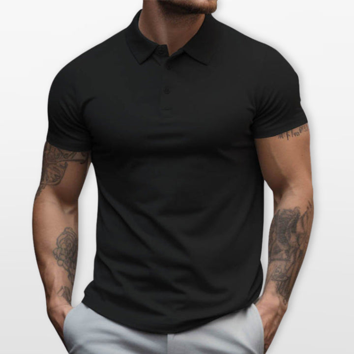 Polo Ajusté Manches Courtes Homme