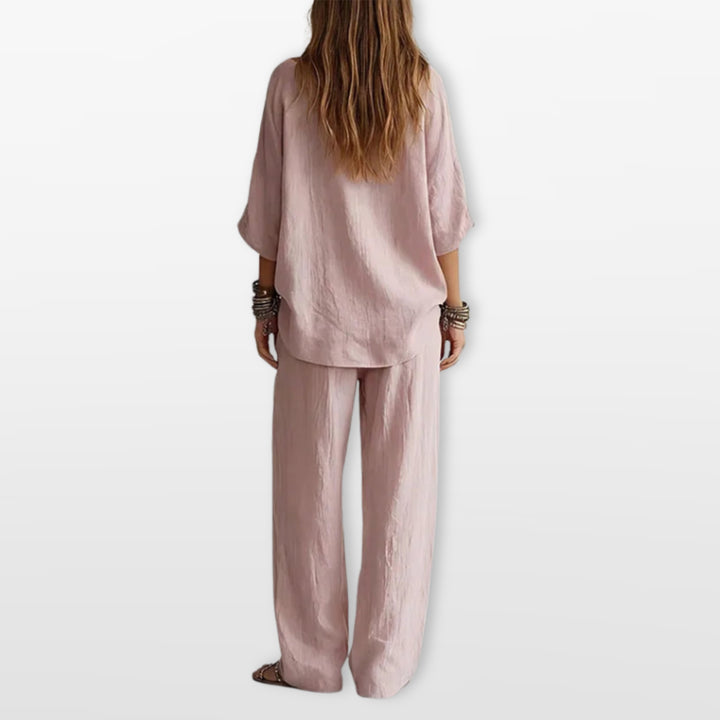 Ensemble Fluide Pantalon Ample Femme