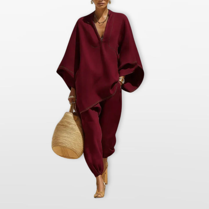 Ensemble Ample Tunique Fluide Femme