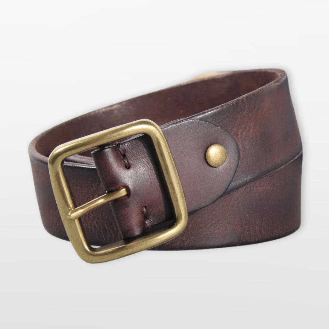 Ceinture Vintage Boucle Carrée Homme
