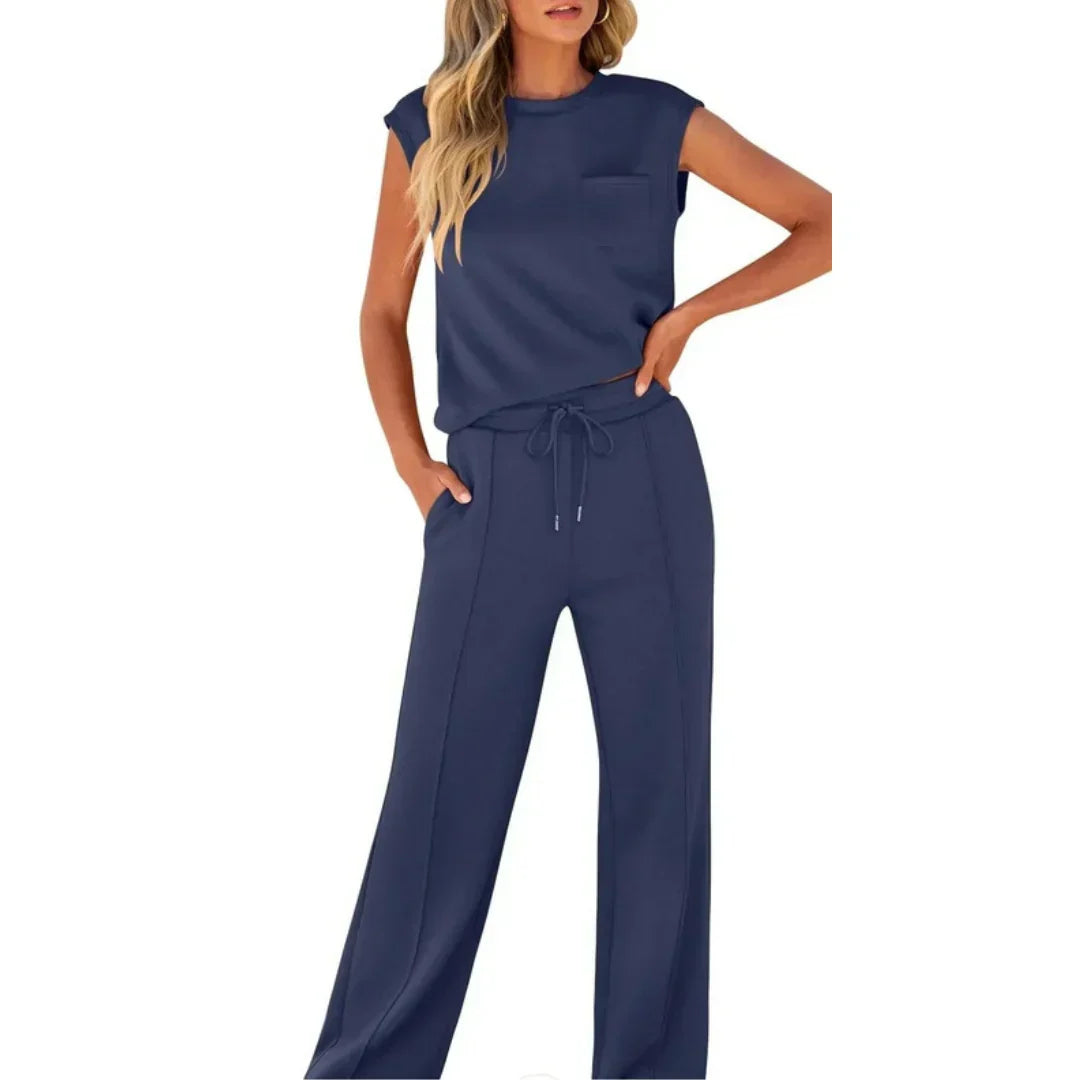Ensemble 2 Pièces Haut Sans Manches Femme