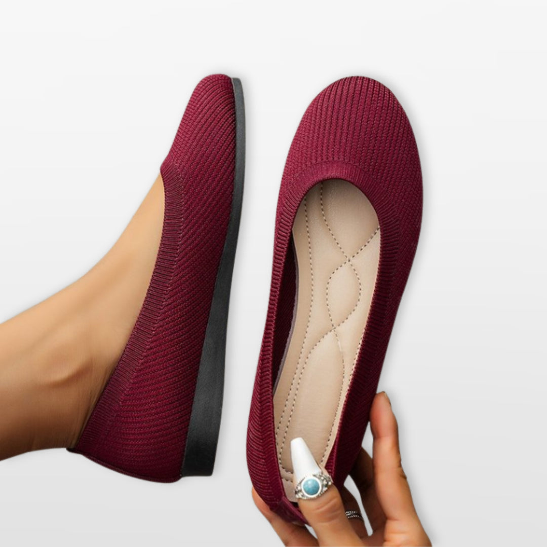 Ballerines Maille Confort Sans Lacets Femme