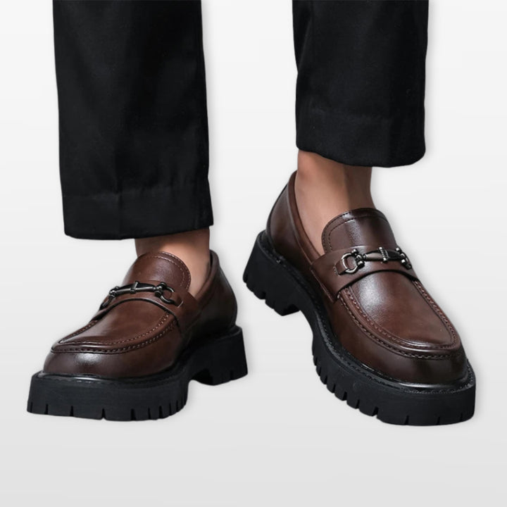 Mocassins Épais Élégants Sans Lacets Homme