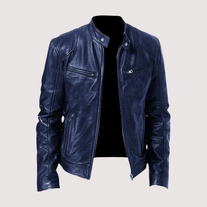 Blouson Motard Zippé Homme