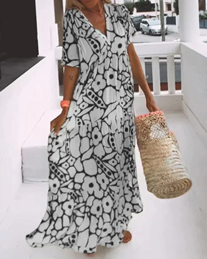 Robe Maxi Fleurie Bohème Femme