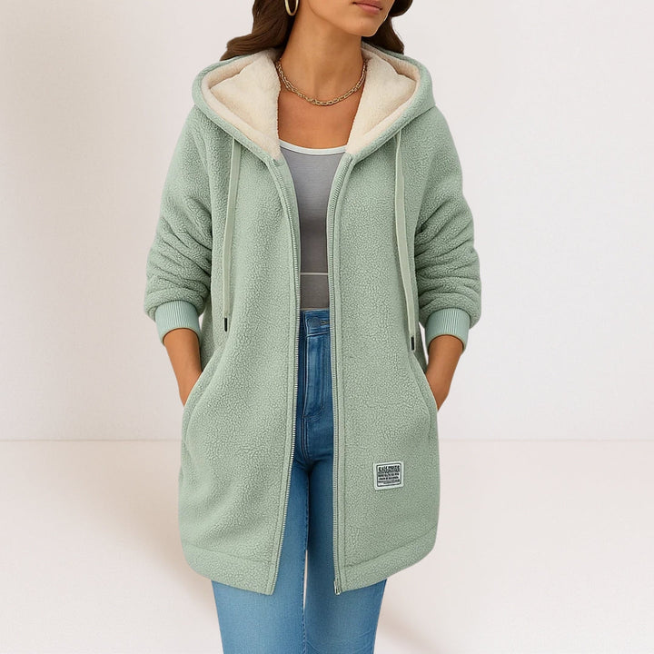 Manteau à Capuche Zippé Femme