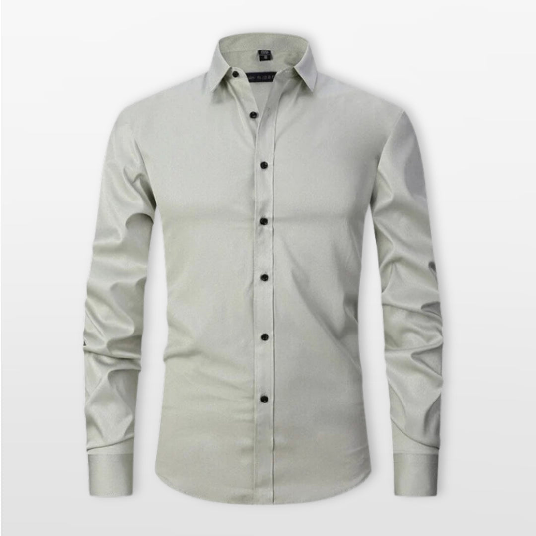 Chemise Ajustée Boutonnée Élégante Homme