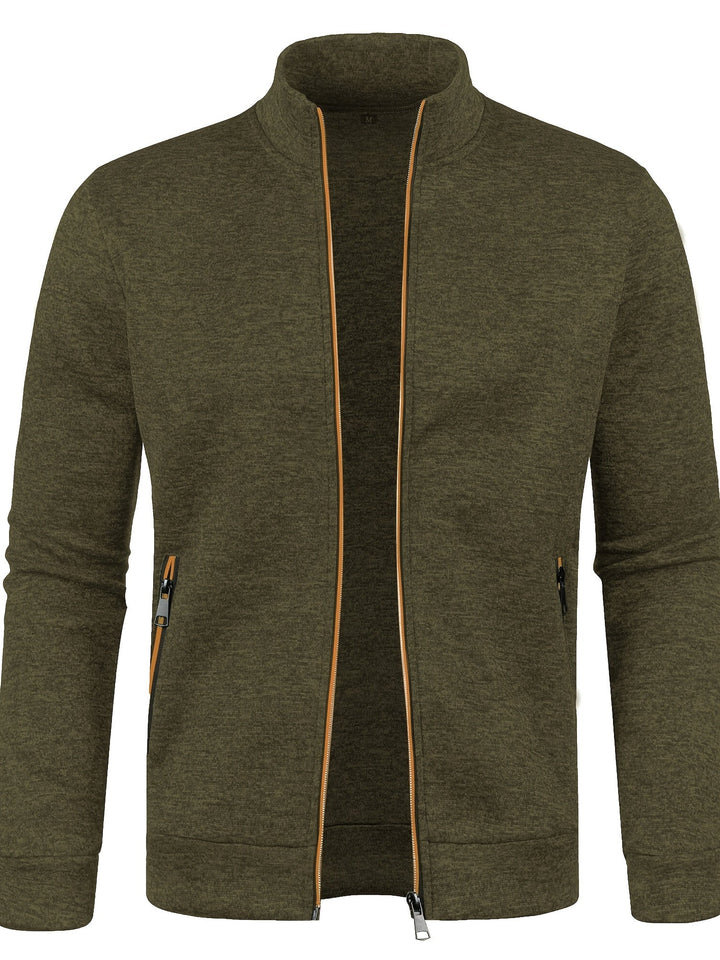 Veste Zippée à Col Montant Homme