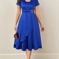 Women's Belted Midi Wrap Dress