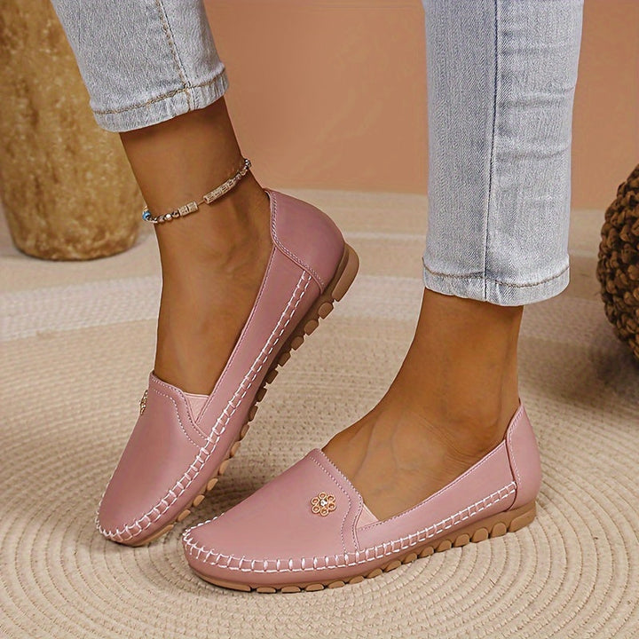 Mocassins Plats à Bout Rond Femme