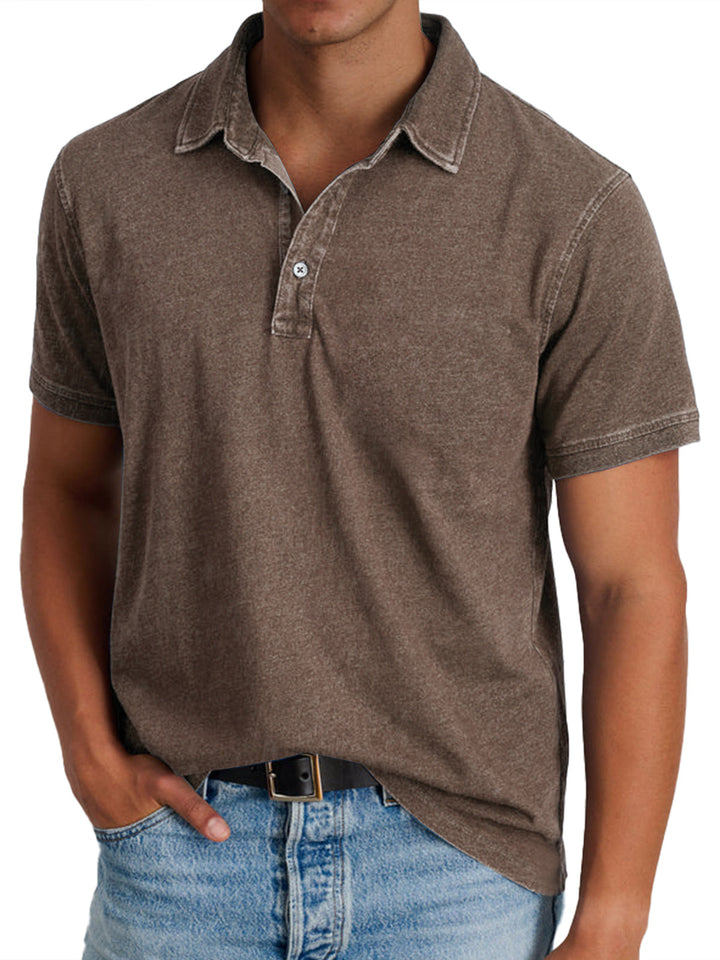 Polo Effet Denim Homme