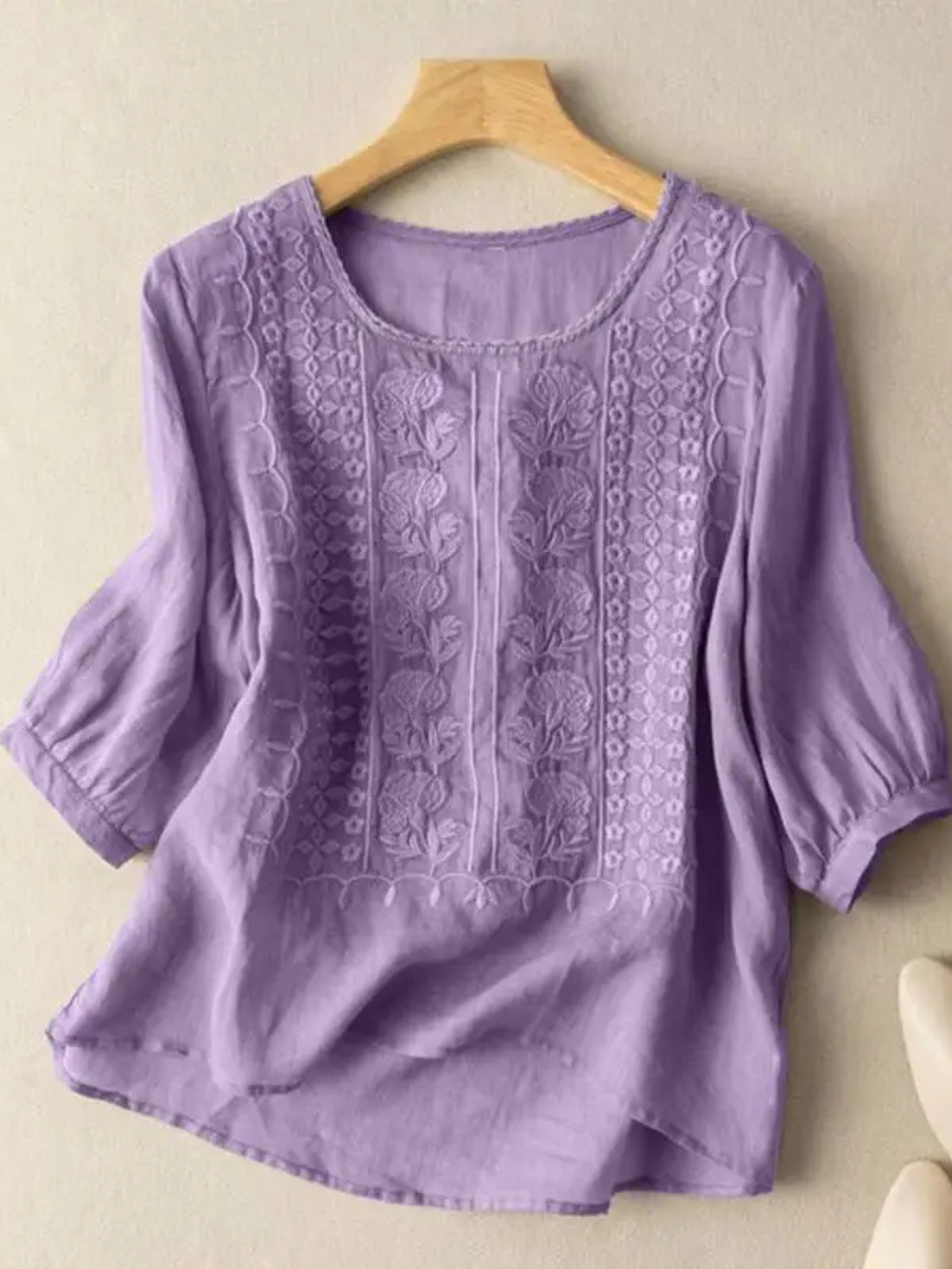 Blouse Brodée Dentelle Femme