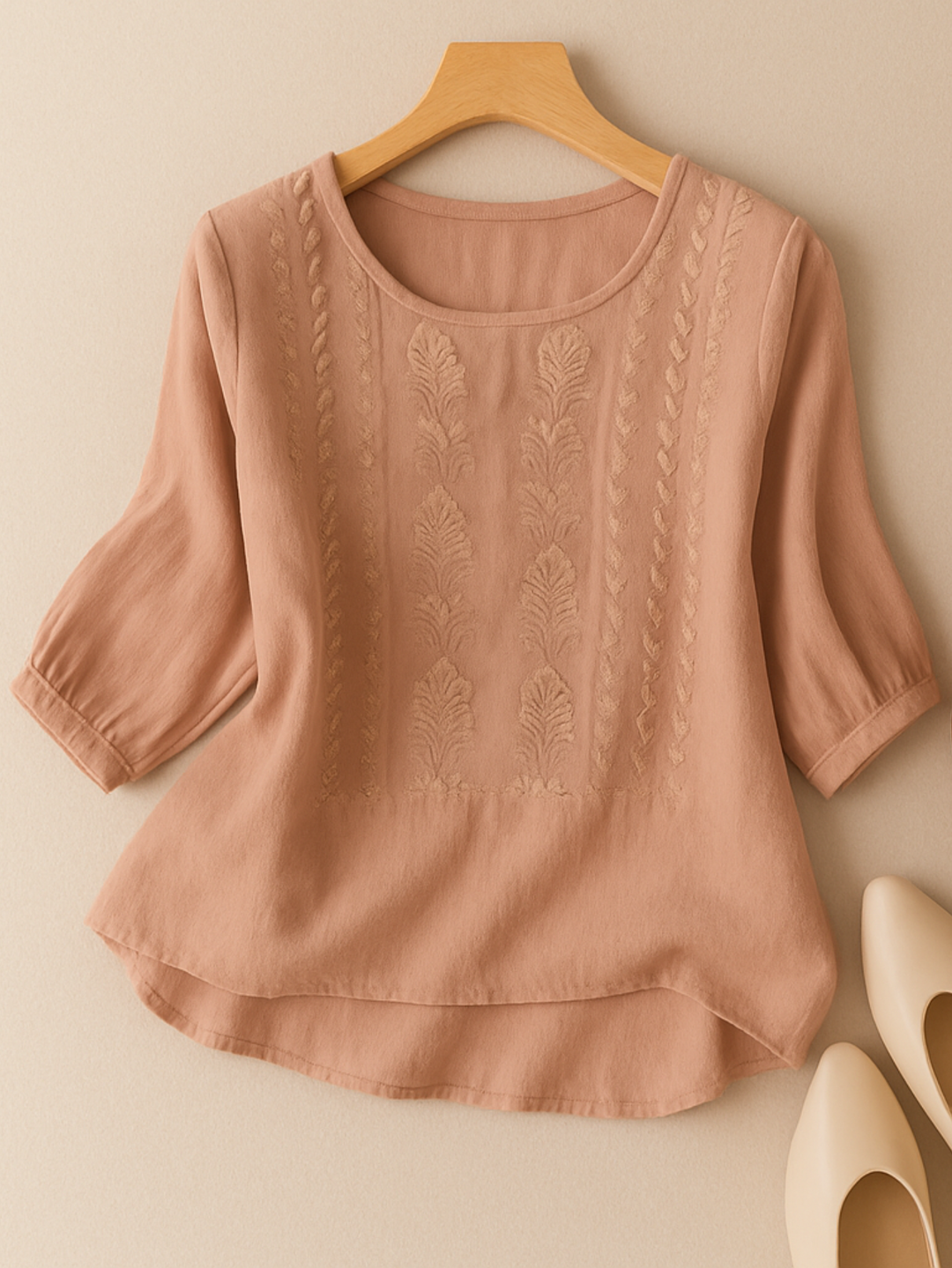 Blouse Brodée Dentelle Femme