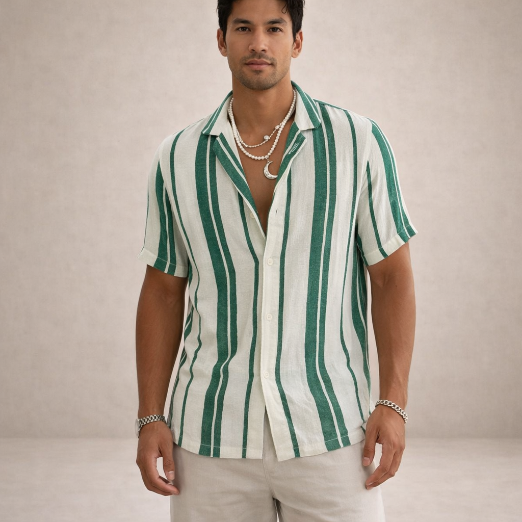 Chemise Rayée Resort Homme