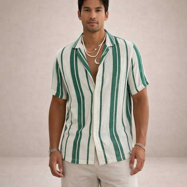 Chemise Rayée Resort Homme