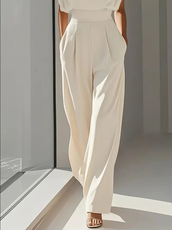 Combinaison Élégante Jambes Larges Femme