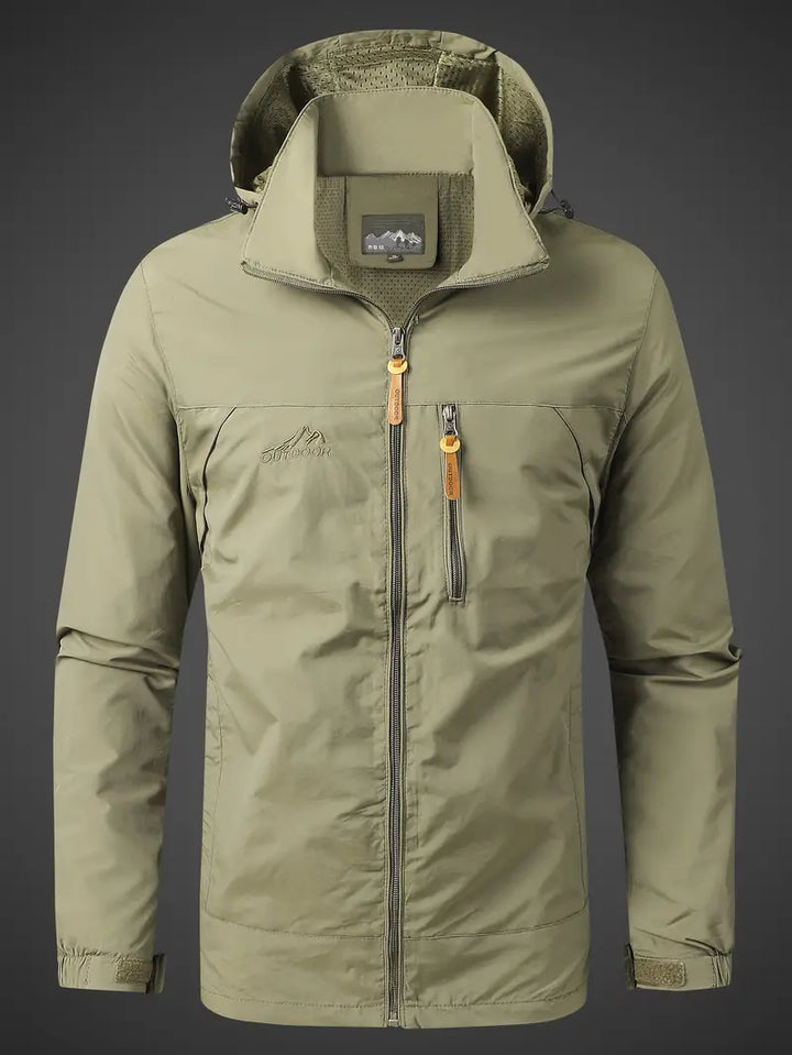 Veste Zippée à Capuche et Poche Poitrine Homme
