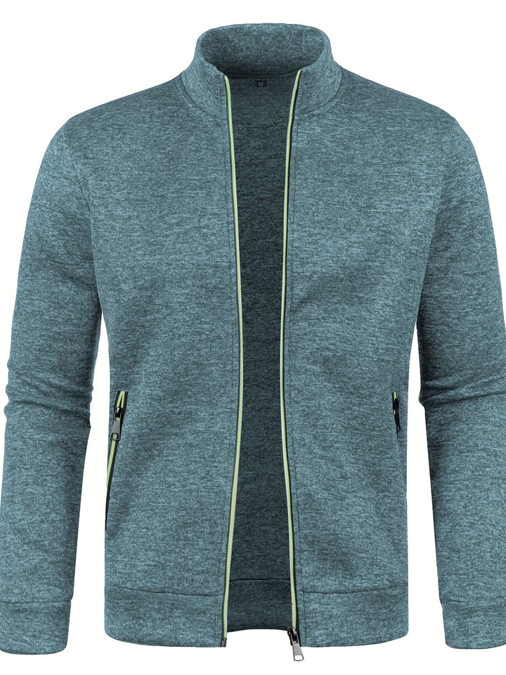 Veste Zippée à Col Montant Homme