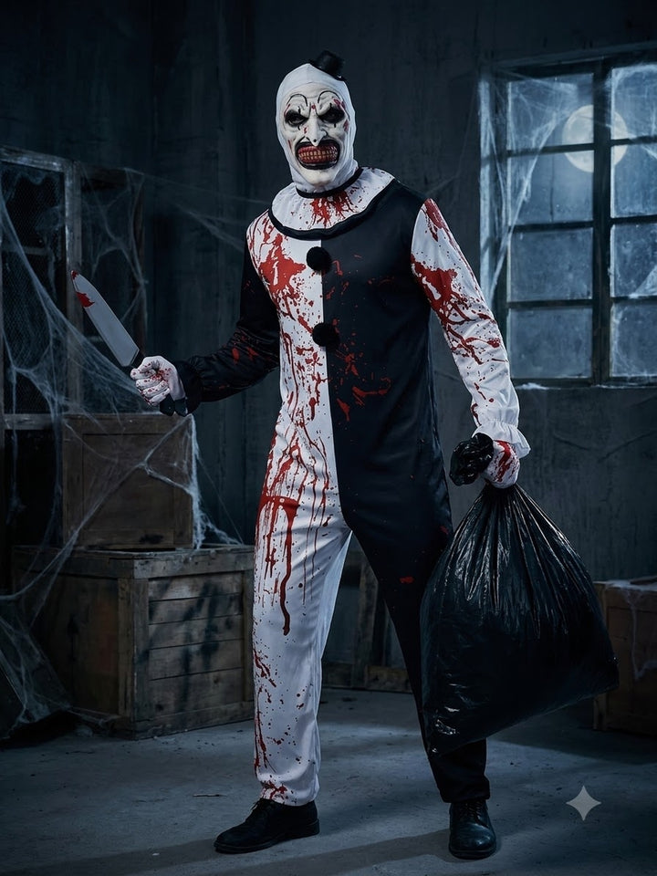 Costume Halloween Clown Effrayant Homme