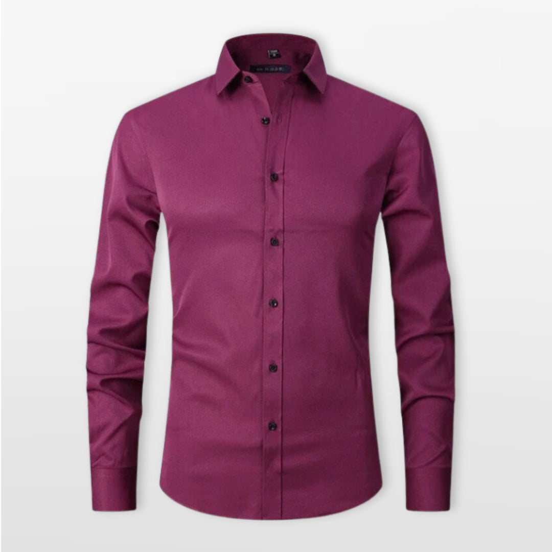 Chemise Ajustée Boutonnée Élégante Homme