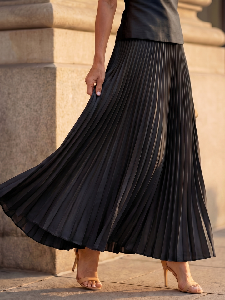 Ensemble Jupe Plissée et Haut Femme